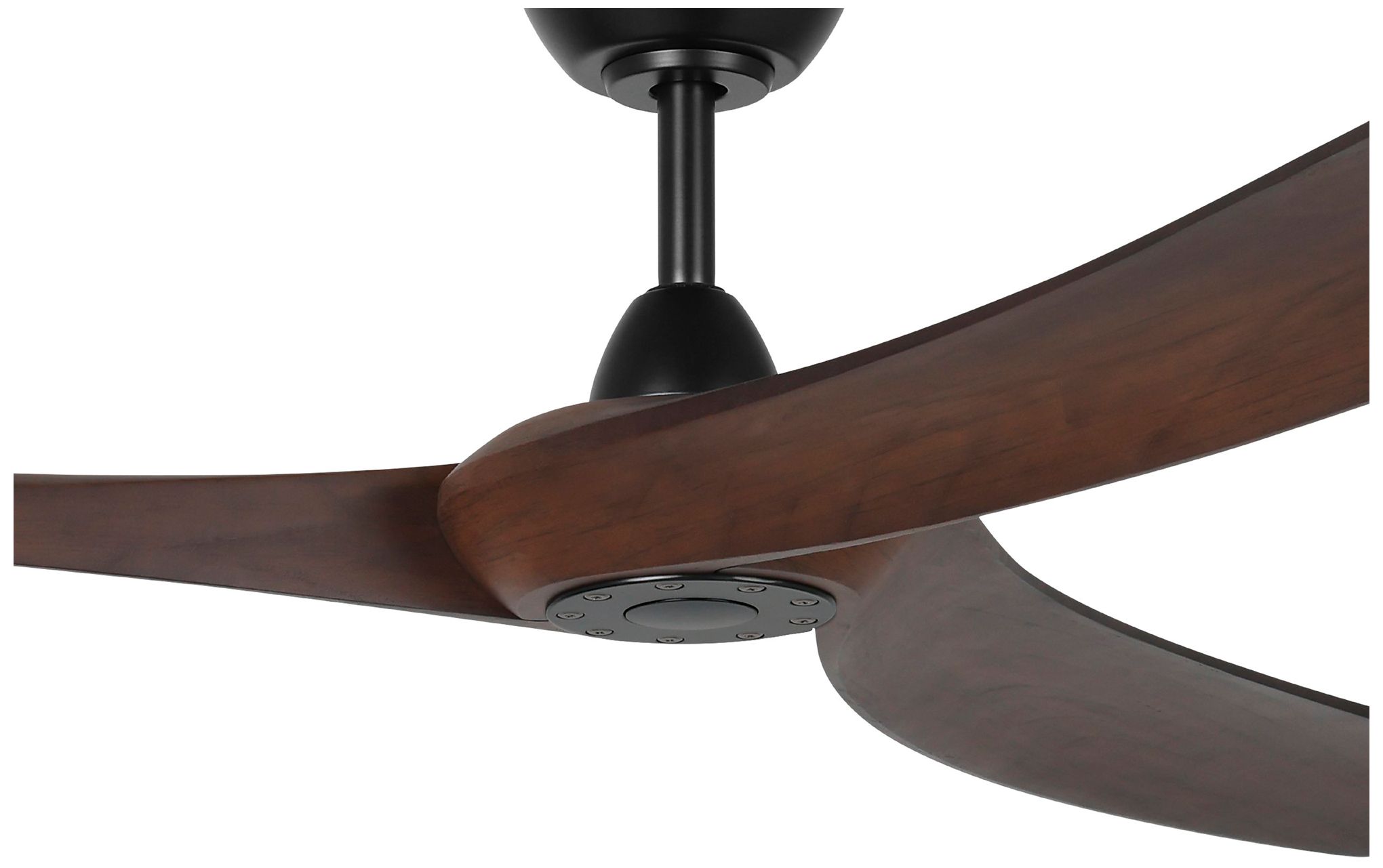 Image 2 Williwaw 72" 3-Blade Fan with 5 Speed Remote Walnut Blades/Black Accen more views