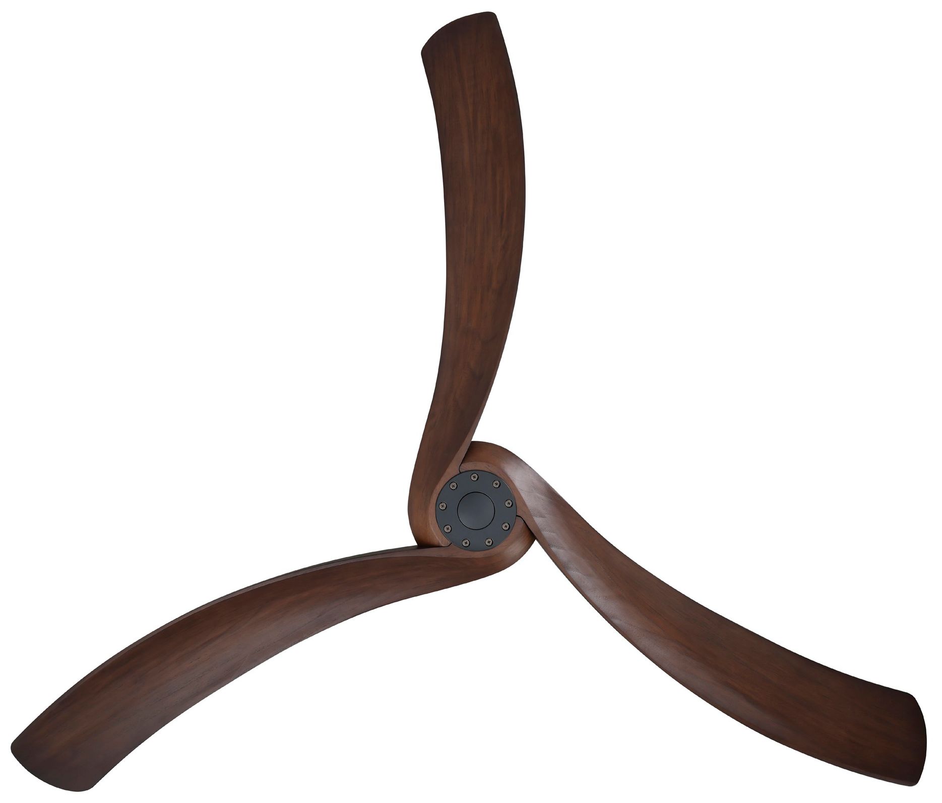 Image 3 Williwaw 72" 3-Blade Fan with 5 Speed Remote Walnut Blades/Black Accen more views