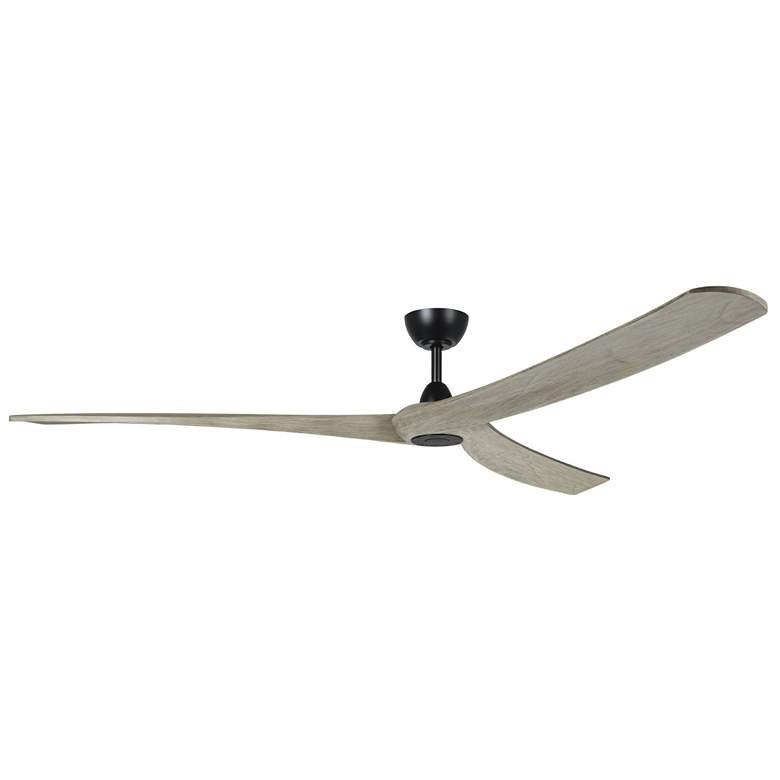 Image 1 Williwaw 84" 3-Blade Fan with 5 Speed Remote Driftwood Blades/Black Ac