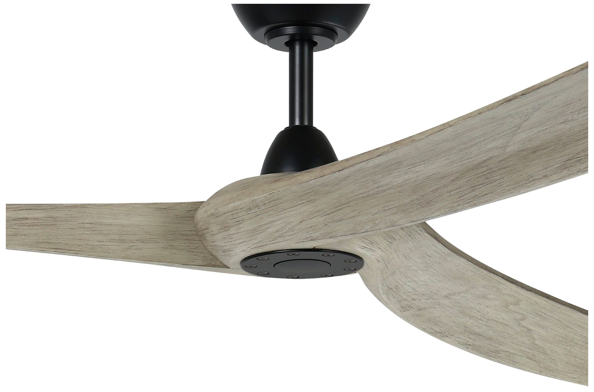 Image 2 Williwaw 84" 3-Blade Fan with 5 Speed Remote Driftwood Blades/Black Ac more views