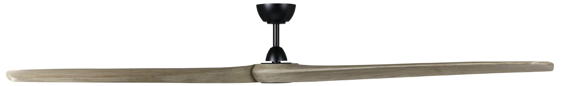Image 4 Williwaw 84" 3-Blade Fan with 5 Speed Remote Driftwood Blades/Black Ac more views