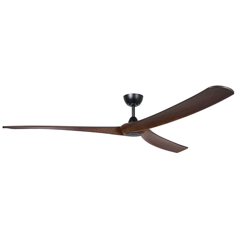 Image 1 Williwaw 84" 3-Blade Fan with 5 Speed Remote Walnut Blades/Black Accen