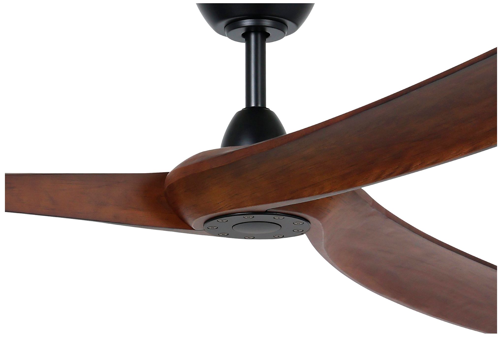 Image 2 Williwaw 84" 3-Blade Fan with 5 Speed Remote Walnut Blades/Black Accen more views