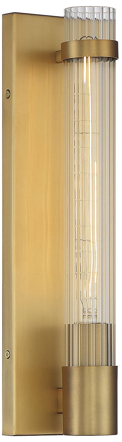 Image 4 Willmar 1-Light Wall Sconce in Warm Brass more views
