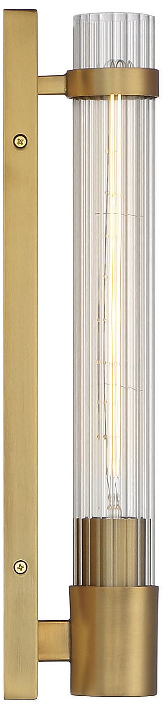 Image 5 Willmar 1-Light Wall Sconce in Warm Brass more views