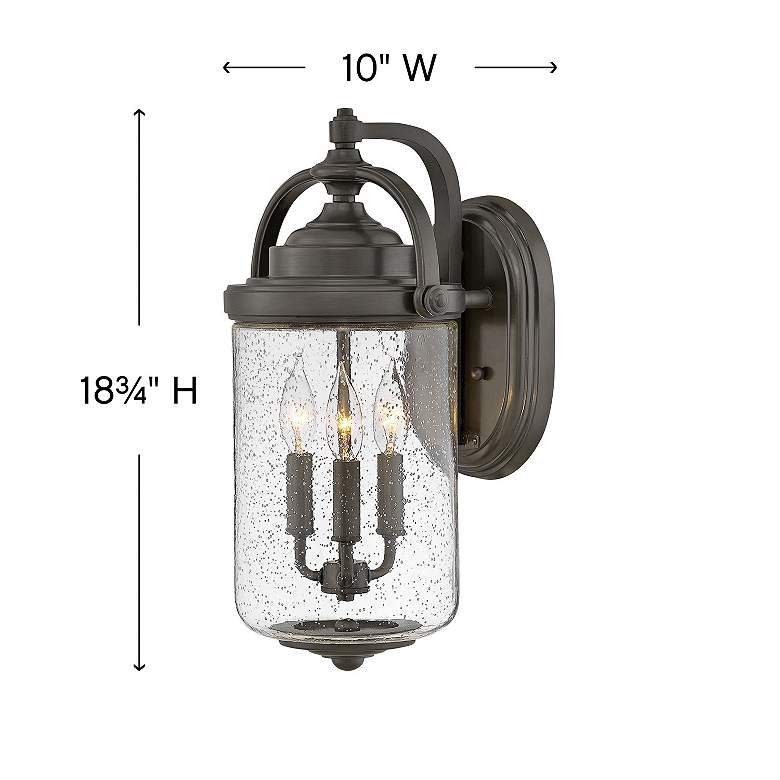 Image 5 Willoughby 18 3/4" High Oil-Rubbed Bronze Outdoor Wall Light more views