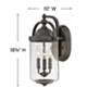5_Willoughby 18 3/4" High Oil-Rubbed Bronze Outdoor Wall Light more views