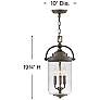 4_Willoughby 19 3/4"H Oil-Rubbed Bronze Outdoor Hanging Light more views