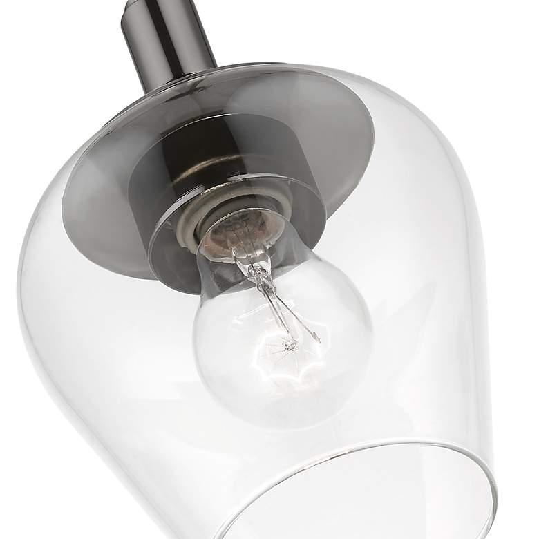 Image 7 Willow 1 Light Black Chrome Single Pendant more views