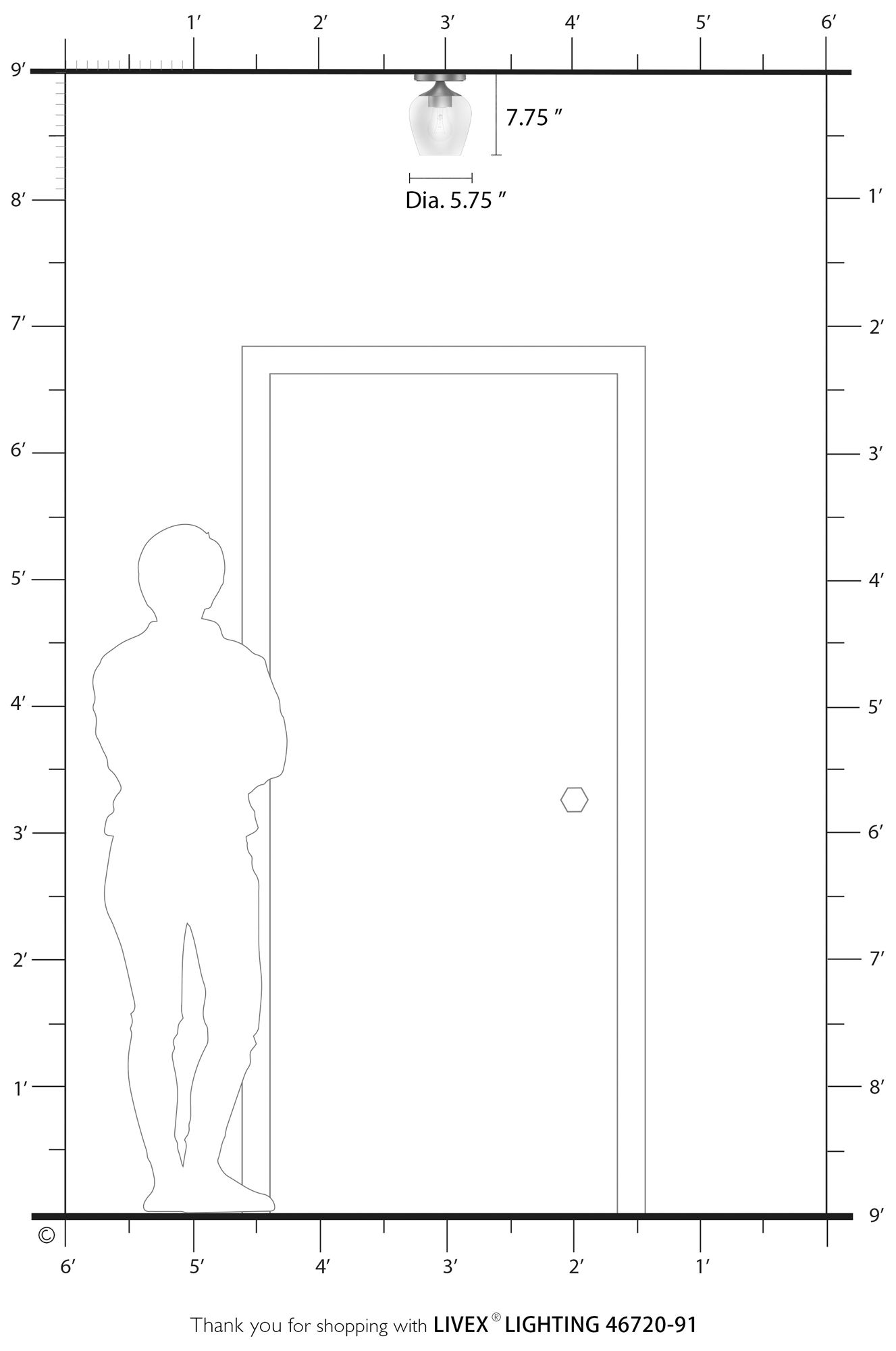 Willow 1 Light Brushed Nickel Flush Mount