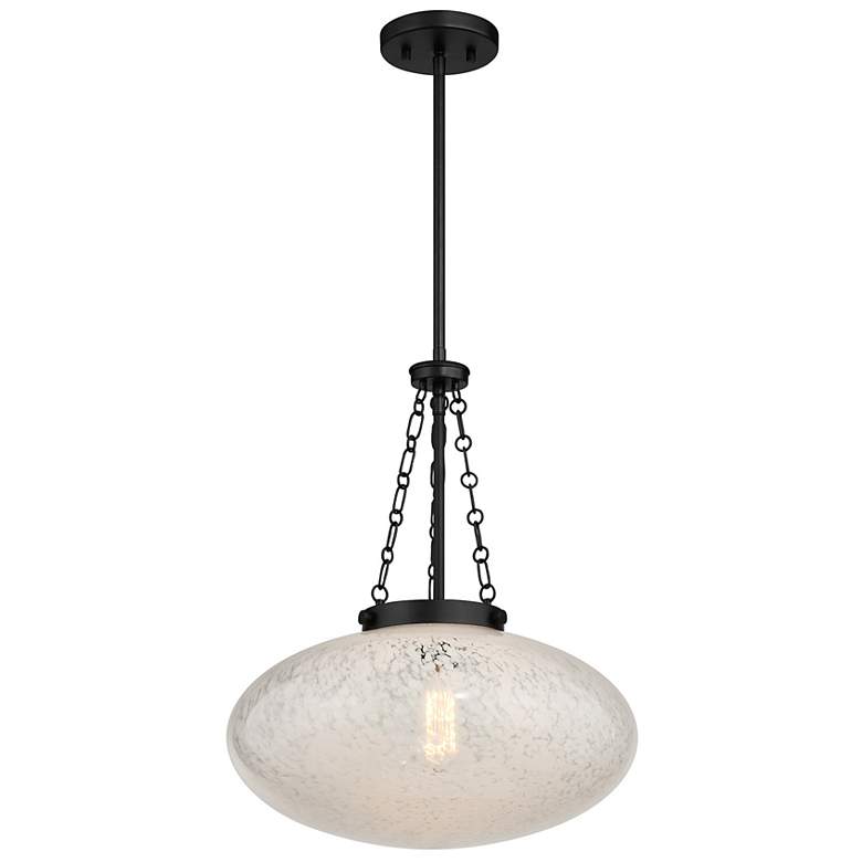 Image 3 Willow 1-Light Pendant in Matte Black more views