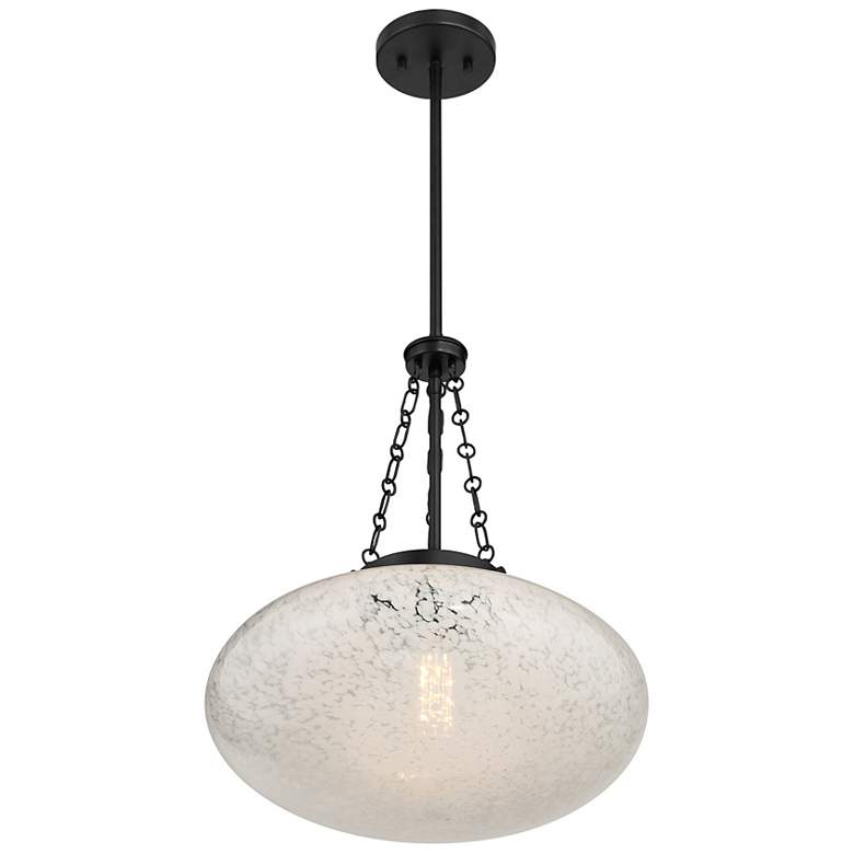 Image 4 Willow 1-Light Pendant in Matte Black more views