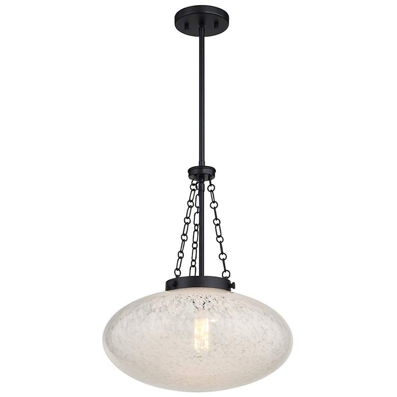 Image 5 Willow 1-Light Pendant in Matte Black more views