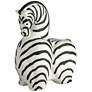 Willow 10" High Matte White Black Zebra Figurine in scene