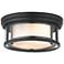 Willow 12" Wide Matte Black Ceiling Light