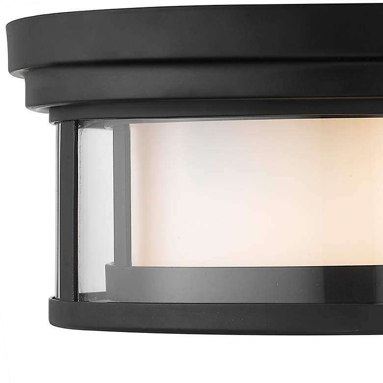 Image 5 Willow 12" Wide Matte Black Ceiling Light more views