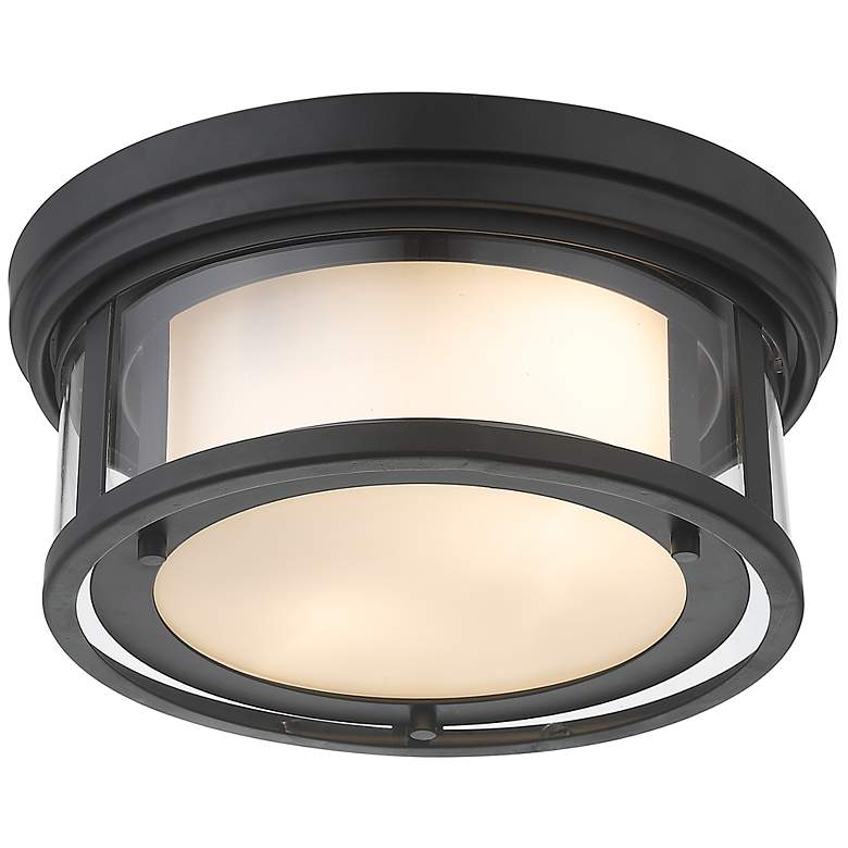 Image 6 Willow 12" Wide Matte Black Ceiling Light more views