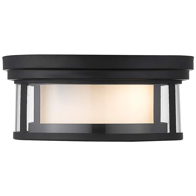 Image 7 Willow 12" Wide Matte Black Ceiling Light more views