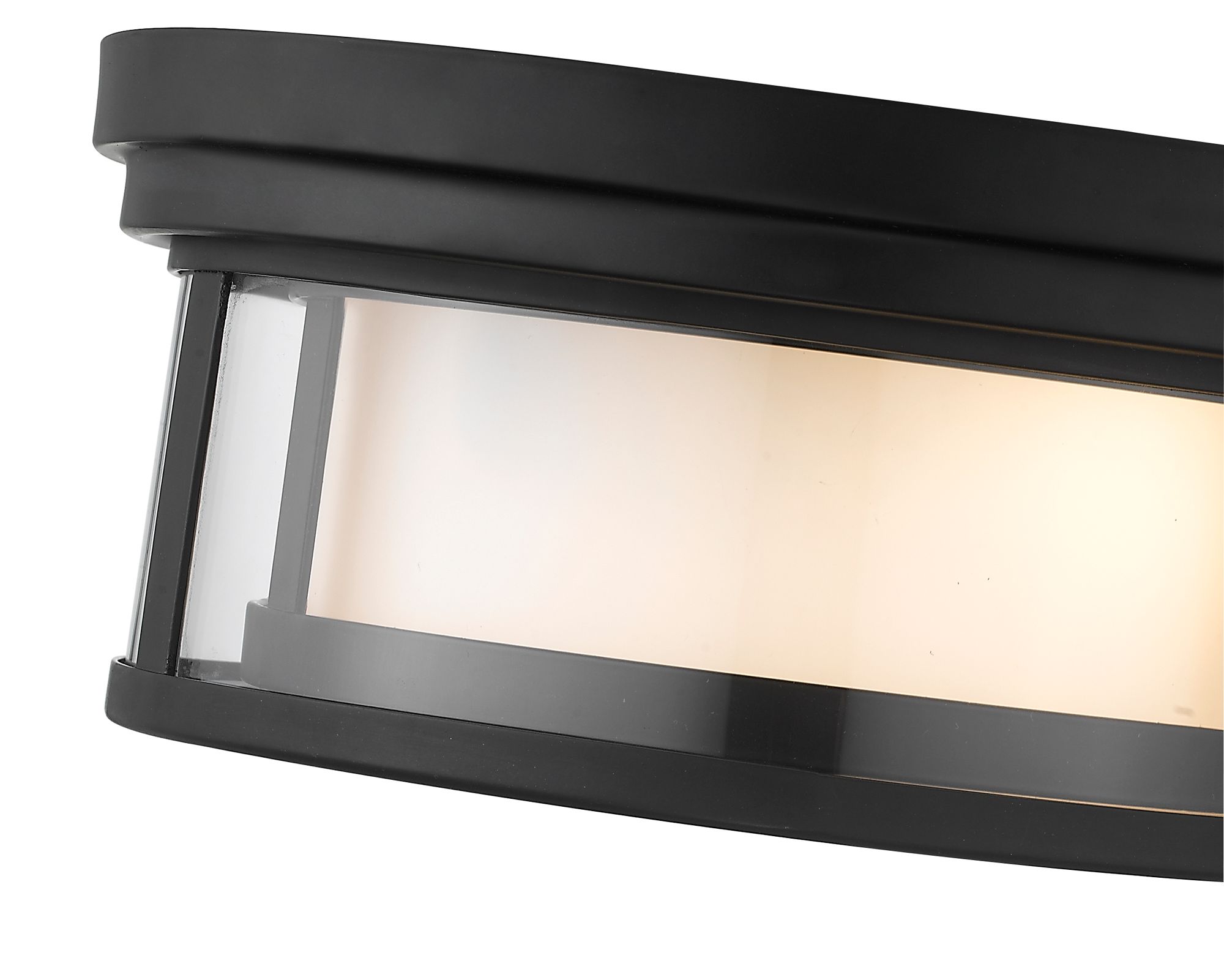Willow 12" Wide Matte Black Ceiling Light in scene