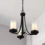 2_Willow 16" Wide Matte Black 3-Light Chandelier