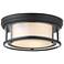 Willow 16" Wide Matte Black Ceiling Light