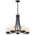 Willow 25 1/4" Wide Matte Black 5-Light Chandelier