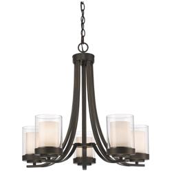 Willow 25 1/4" Wide Olde Bronze 5-Light Chandelier