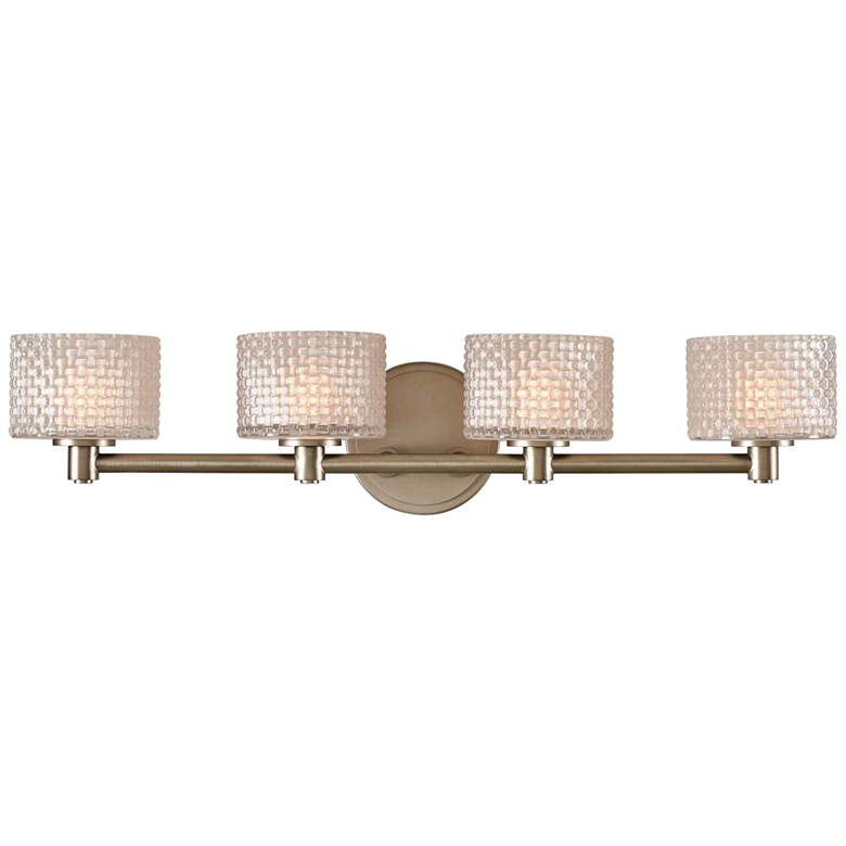 Image 2 Willow 26" Wide Satin Nickel 4-LED Bath Light