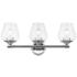 Willow 3 Light Polished Chrome Vanity Sconce