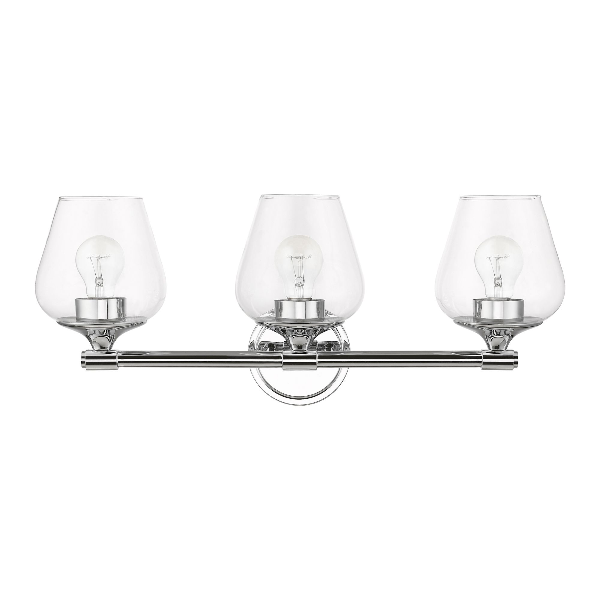 Image 3 Willow 3 Light Polished Chrome Vanity Sconce more views