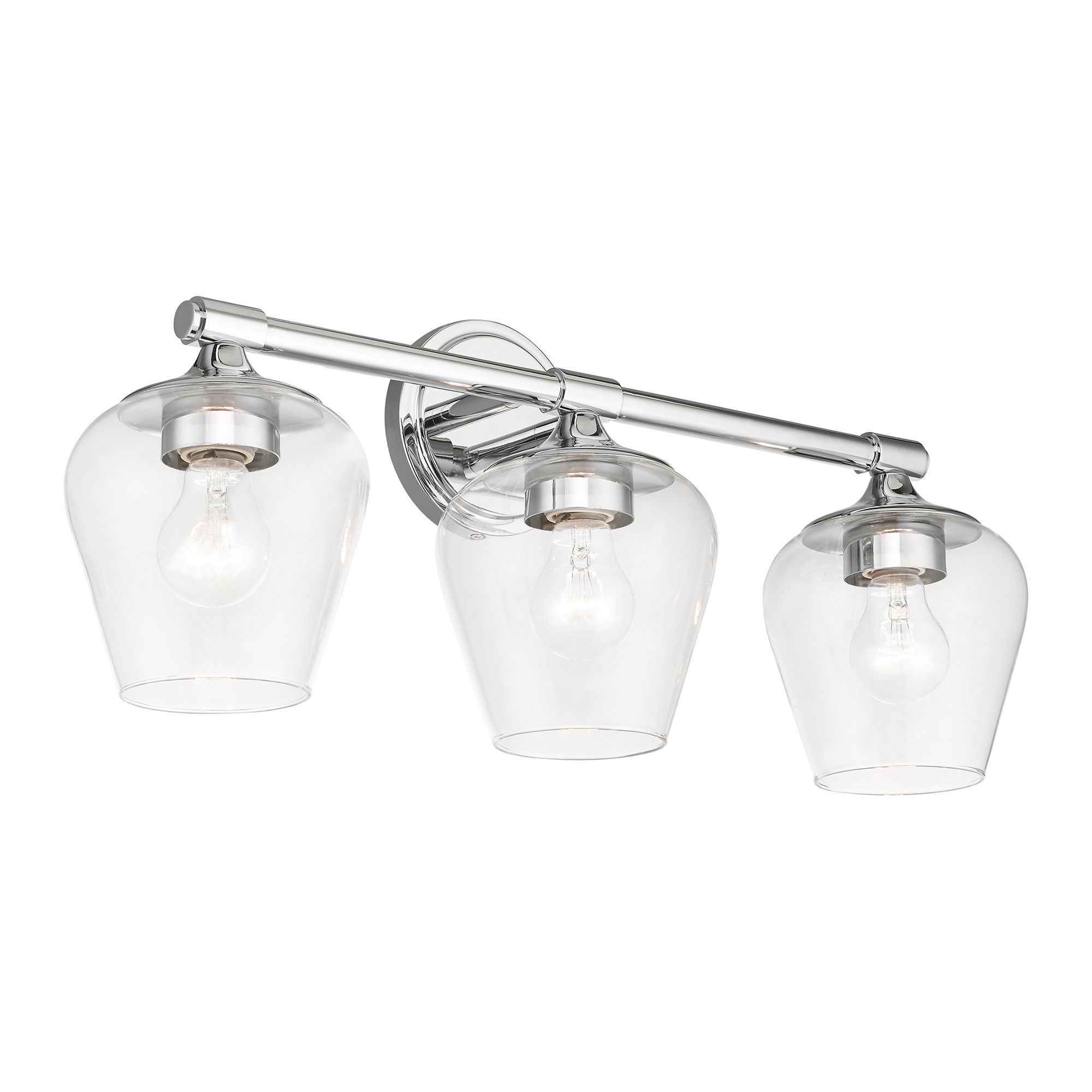 Image 4 Willow 3 Light Polished Chrome Vanity Sconce more views