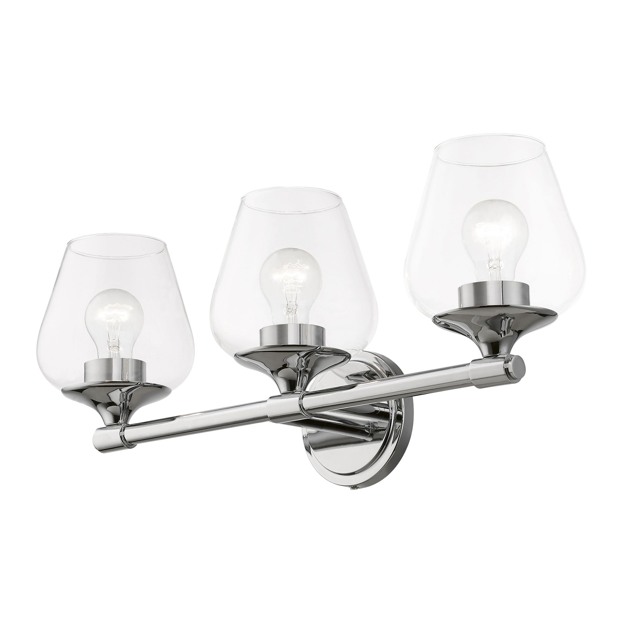Image 5 Willow 3 Light Polished Chrome Vanity Sconce more views