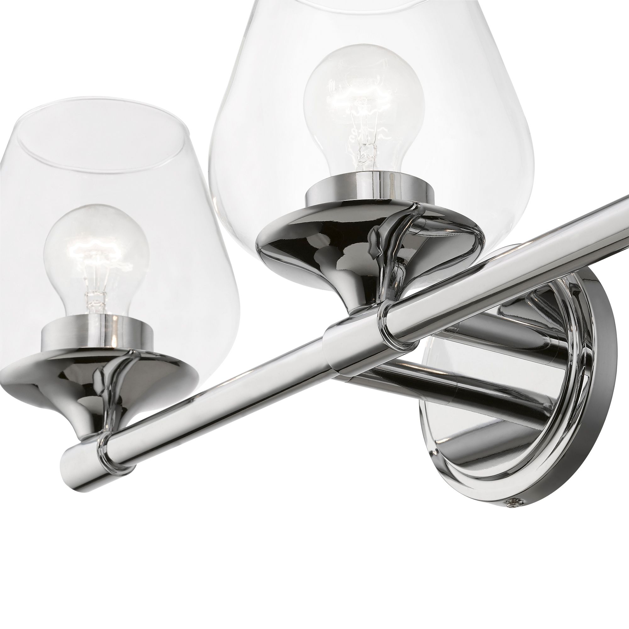Image 7 Willow 3 Light Polished Chrome Vanity Sconce more views