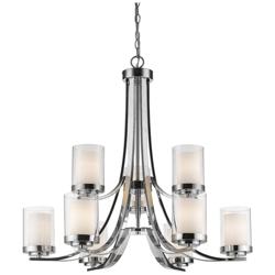 Willow 31 1/4" Wide Chrome 9-Light Chandelier