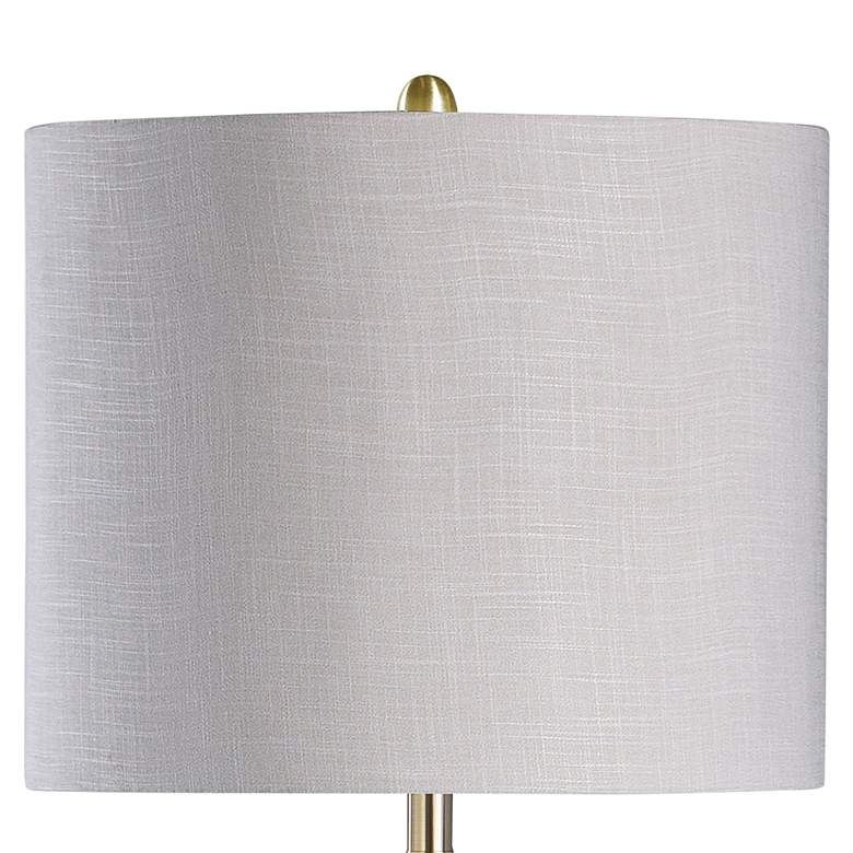 Image 2 Willow 34" High Modern Satin Brass Clear Glass Table Lamp more views