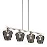 2_Willow 35 1/2"W Brushed Nickel 4-Light Linear Chandelier