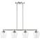 Willow 35 1/2"W Brushed Nickel 4-Light Linear Chandelier