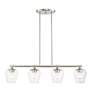 Thumbnail4 of Willow 35 1/2"W Brushed Nickel 4-Light Linear Chandelier more views