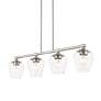 5_Willow 35 1/2"W Brushed Nickel 4-Light Linear Chandelier more views