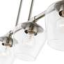 7_Willow 35 1/2"W Brushed Nickel 4-Light Linear Chandelier more views