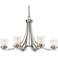 Willow 35 1/4" Wide Brushed Nickel 6-Light Chandelier