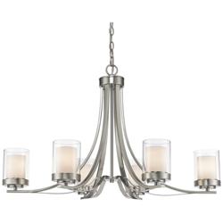 Willow 35 1/4" Wide Brushed Nickel 6-Light Chandelier