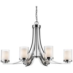 Willow 35 1/4&quot; Wide Chrome 6-Light Chandelier