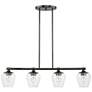 2_Willow 4 Light Black Chrome Linear Chandelier