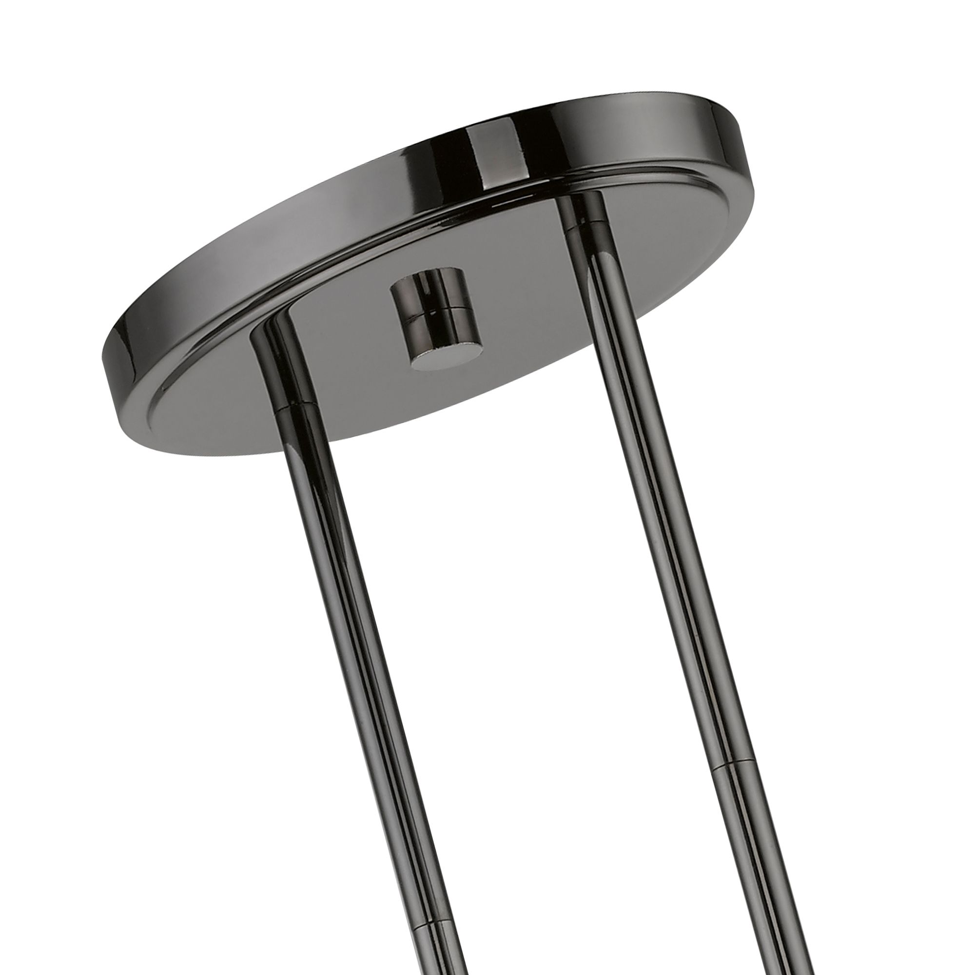 Willow 4 Light Black Chrome Linear Chandelier