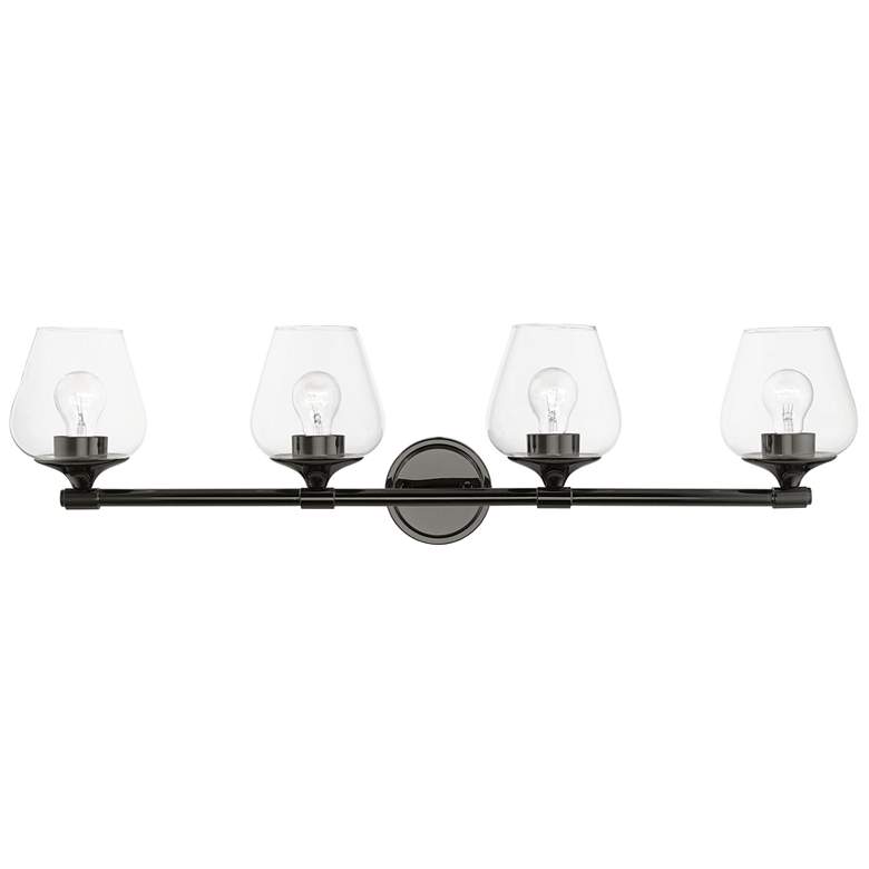 Image 1 Willow 4 Light Black Chrome Vanity Sconce