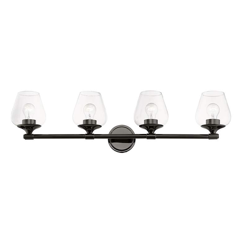 Image 4 Willow 4 Light Black Chrome Vanity Sconce more views