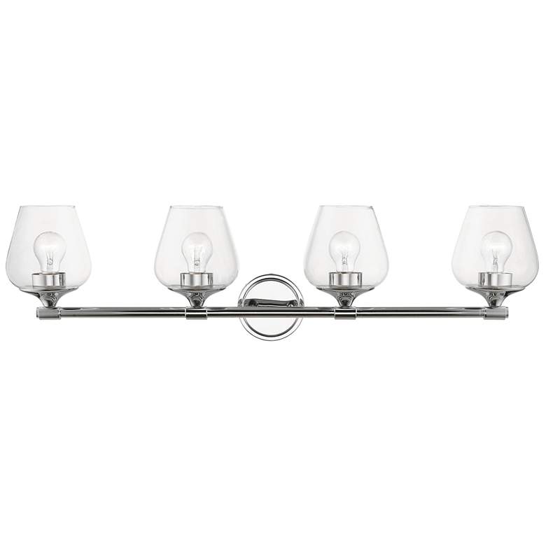 Image 1 Willow 4 Light Polished Chrome Vanity Sconce