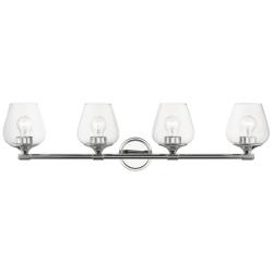 Willow 4 Light Polished Chrome Vanity Sconce
