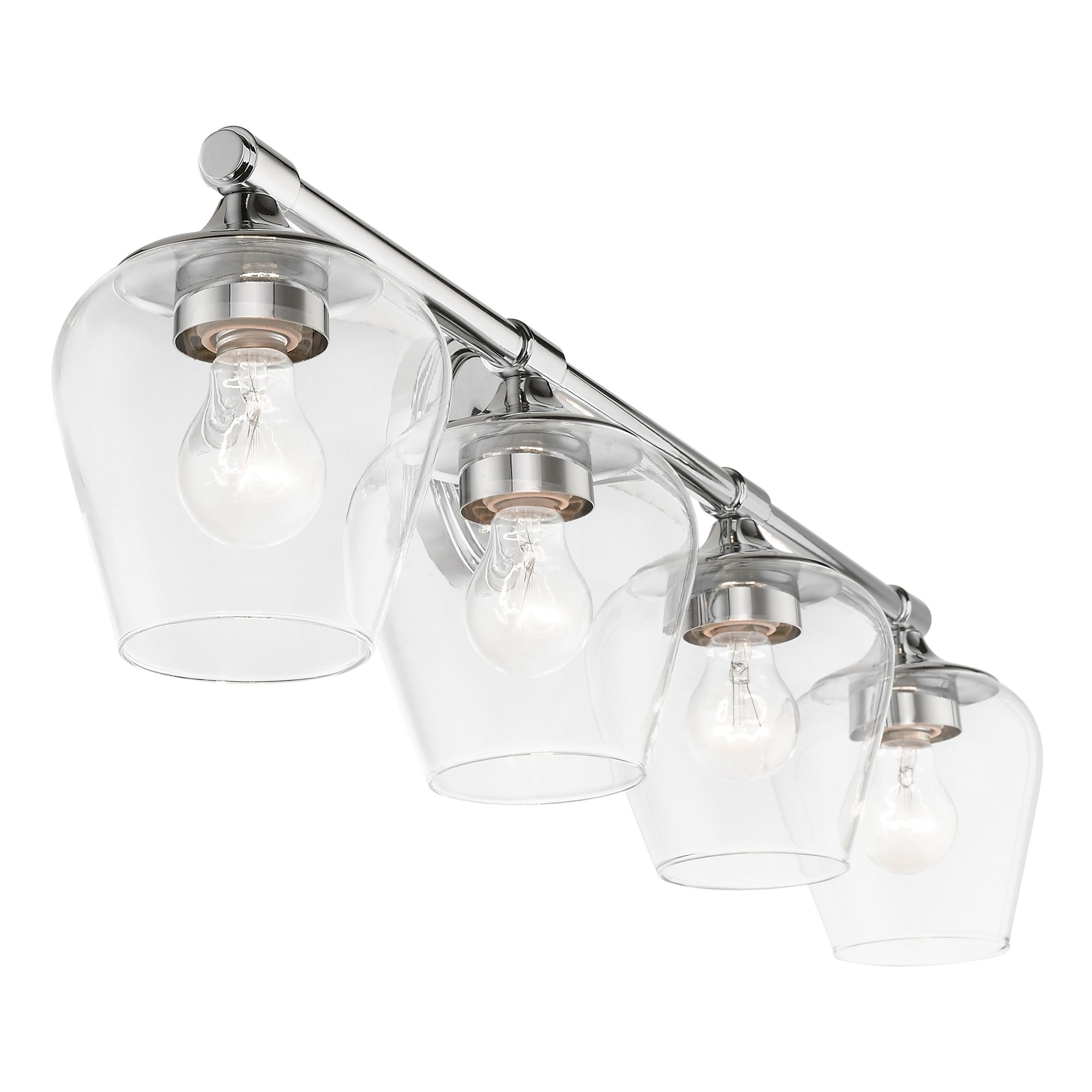 Image 6 Willow 4 Light Polished Chrome Vanity Sconce more views